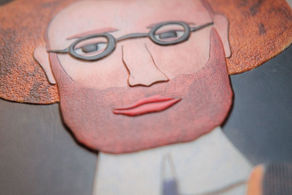 Selbstporträt Paul Goesch (Mann mit Vollbart und Brille)